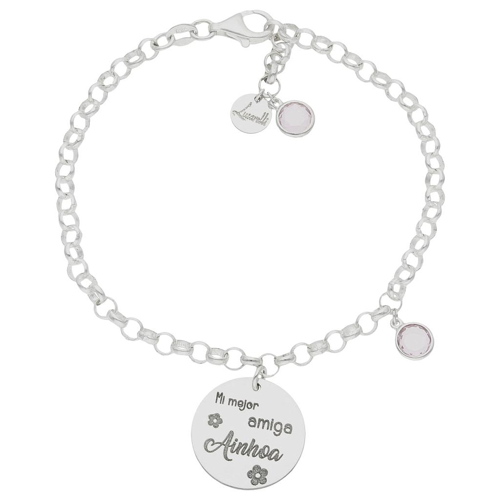 Pulsera mi historia plata 925mm mi amiga