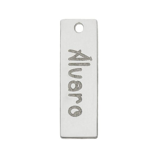 Mi historia - abalorio plata 925mm chapa