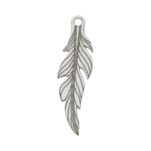 Mi historia - abalorio plata 925mm pluma