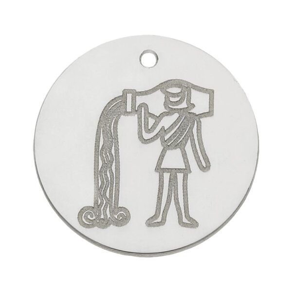 Mi historia - abalorio plata 925mm horoscopo acuario