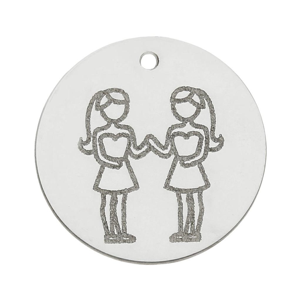 Mi historia - abalorio plata 925mm horoscopo geminis
