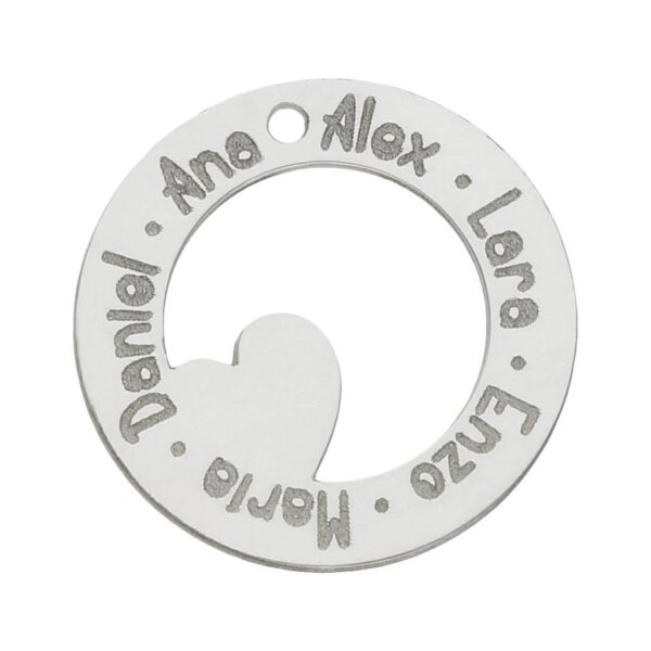 Mi historia - abalorio plata 925mm circulo