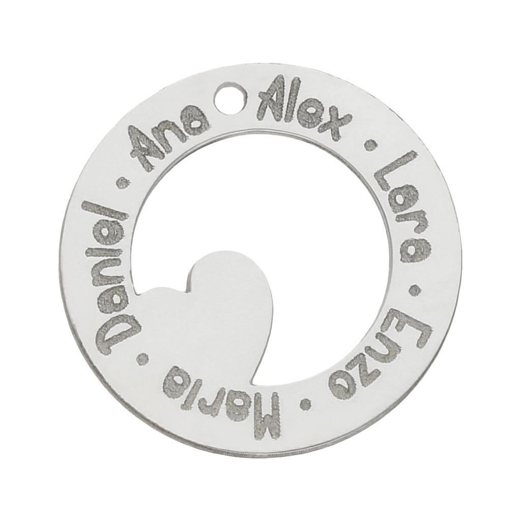 Mi historia - abalorio plata 925mm circulo