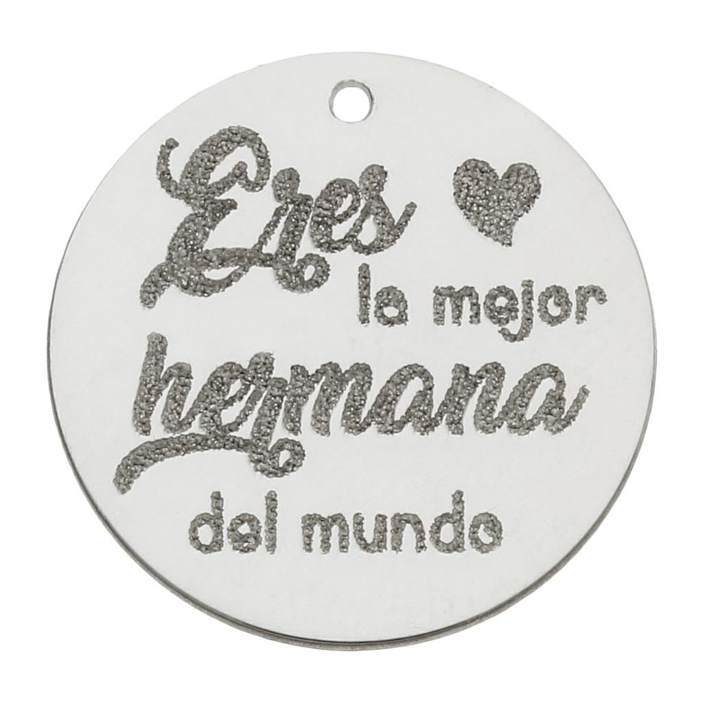 Mi historia - abalorio plata 925mm hermana