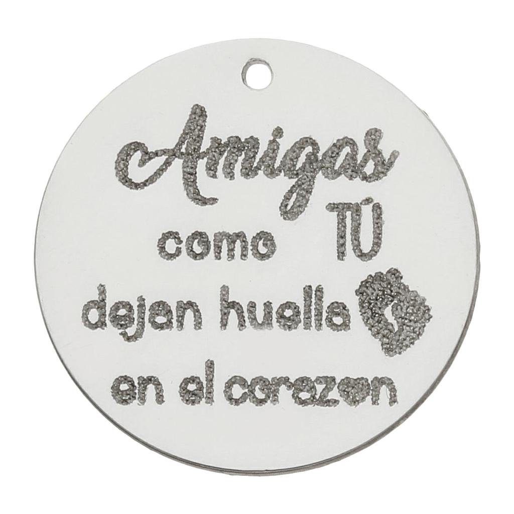 Mi historia - abalorio plata 925mm amigas