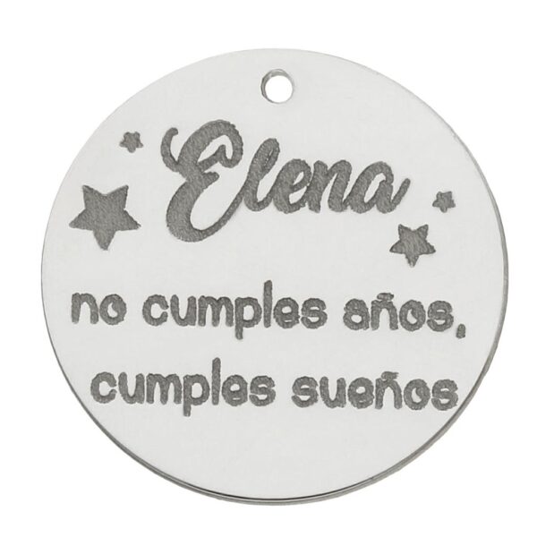 Mi historia - abalorio plata 925mm cumple