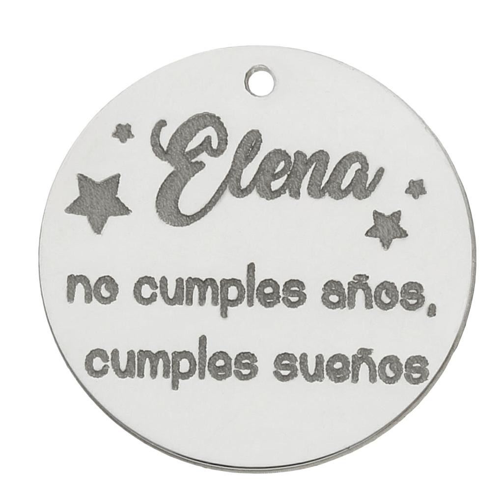 Mi historia - abalorio plata 925mm cumple
