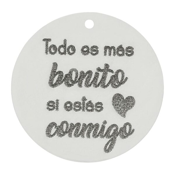 Mi historia - abalorio plata 925mm bonito