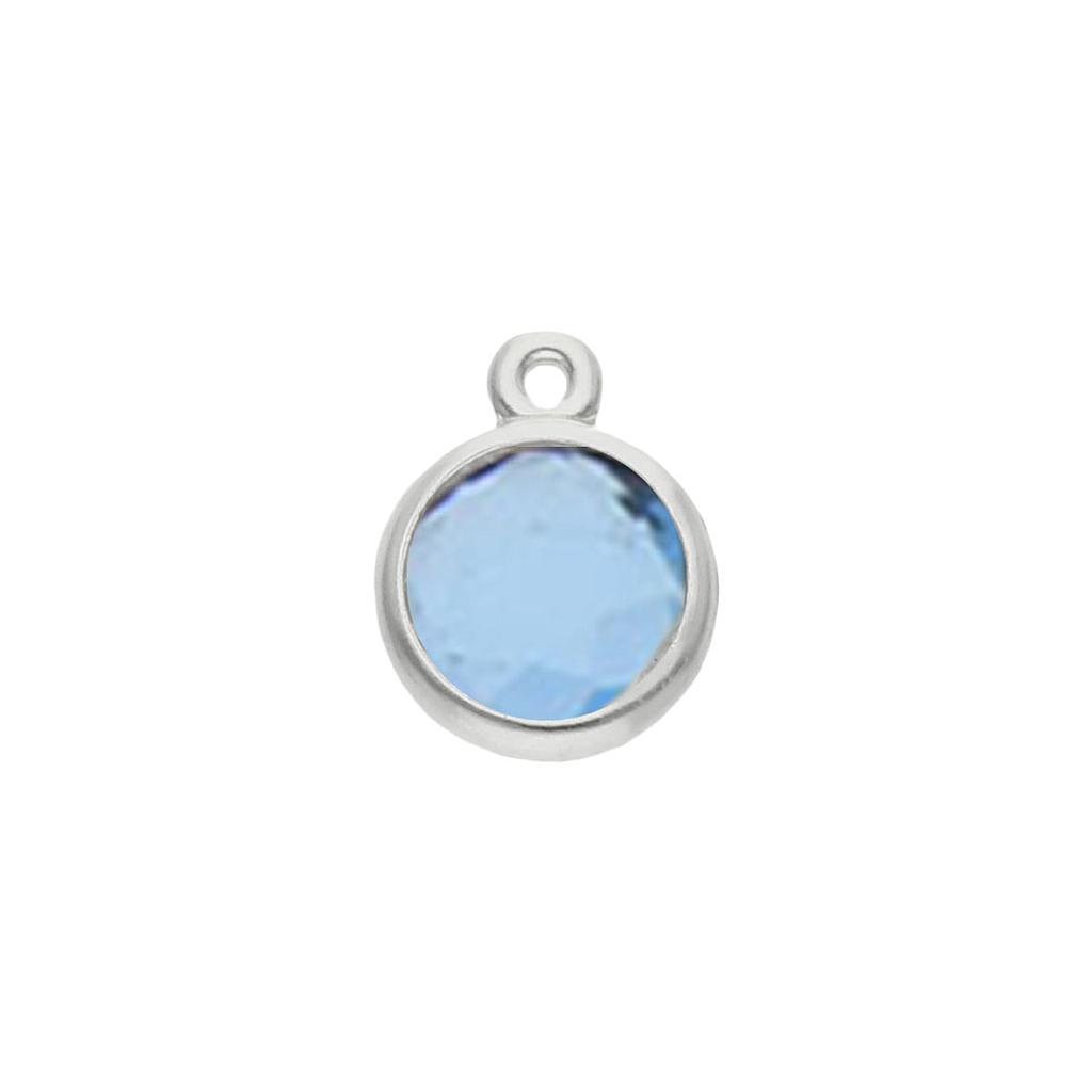 Mi historia - abalorio plata 925mm azul