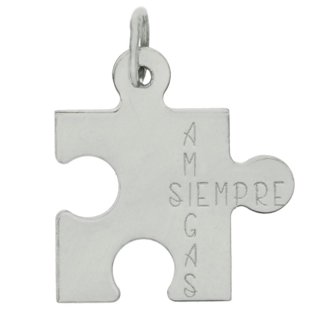 Mi historia - abalorio plata 925mm pieza puzzle