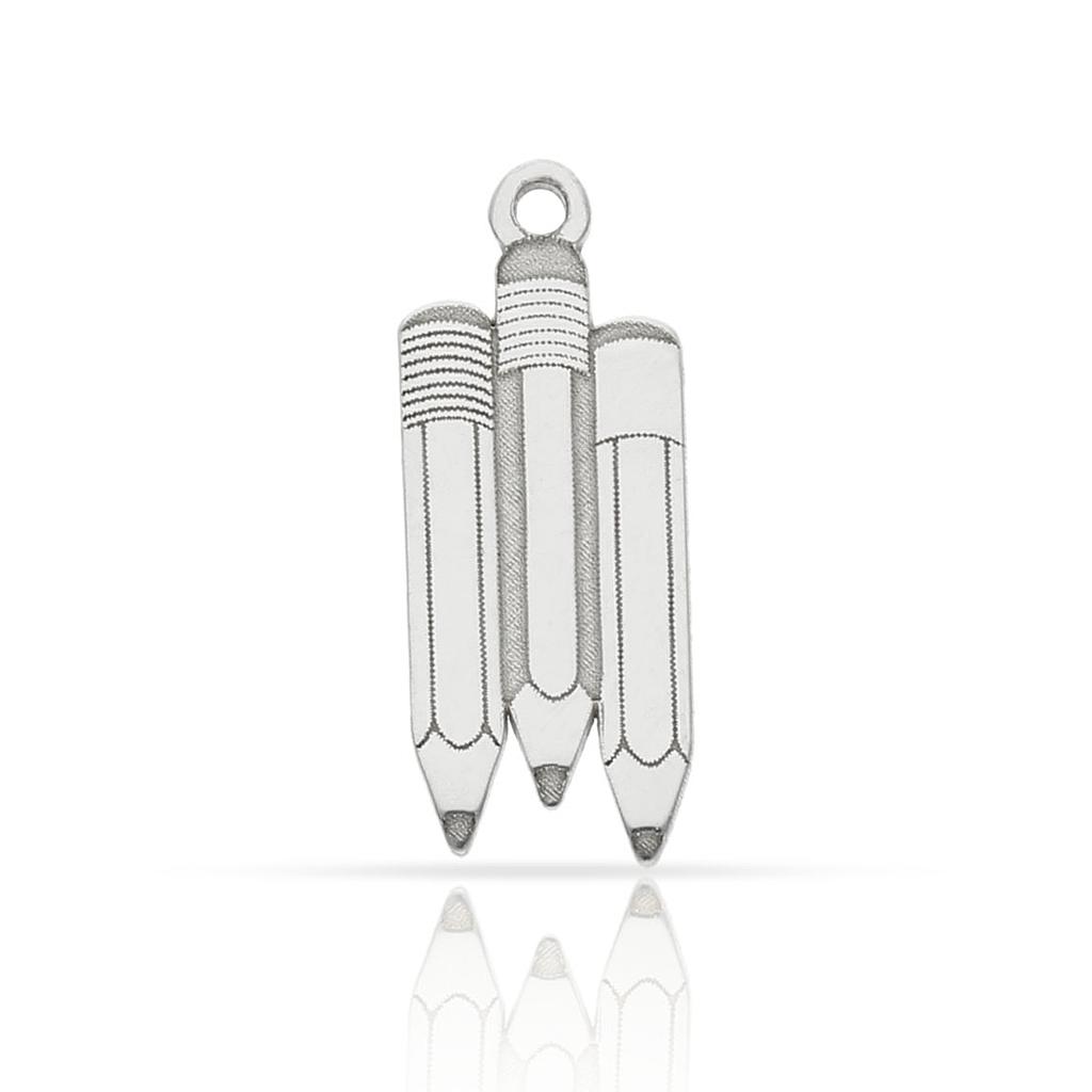 Mi historia - abalorio plata 925mm lapices