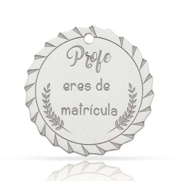 Mi historia - abalorio profe matricula plata 925mm