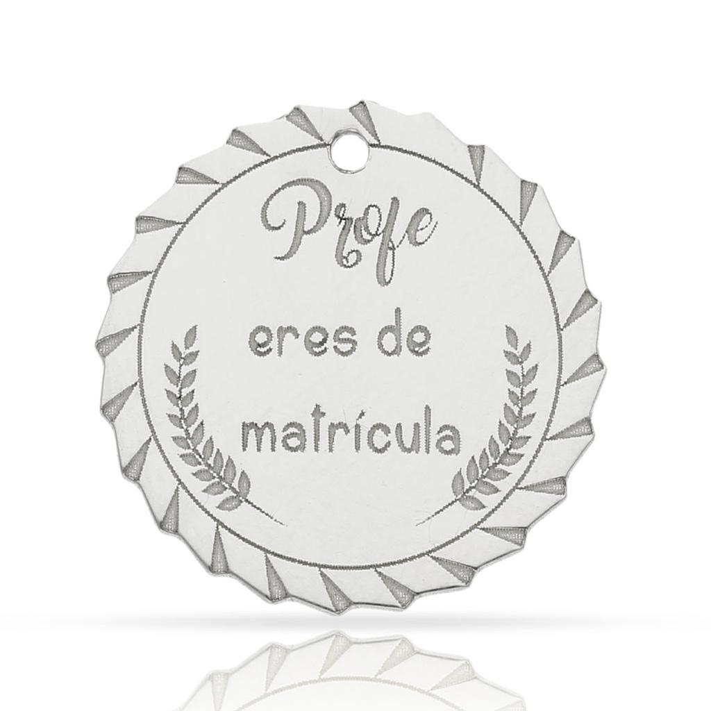 Mi historia - abalorio profe matricula plata 925mm