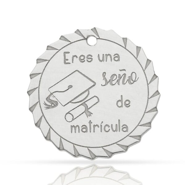 Mi historia - abalorio seño matricula plata 925mm