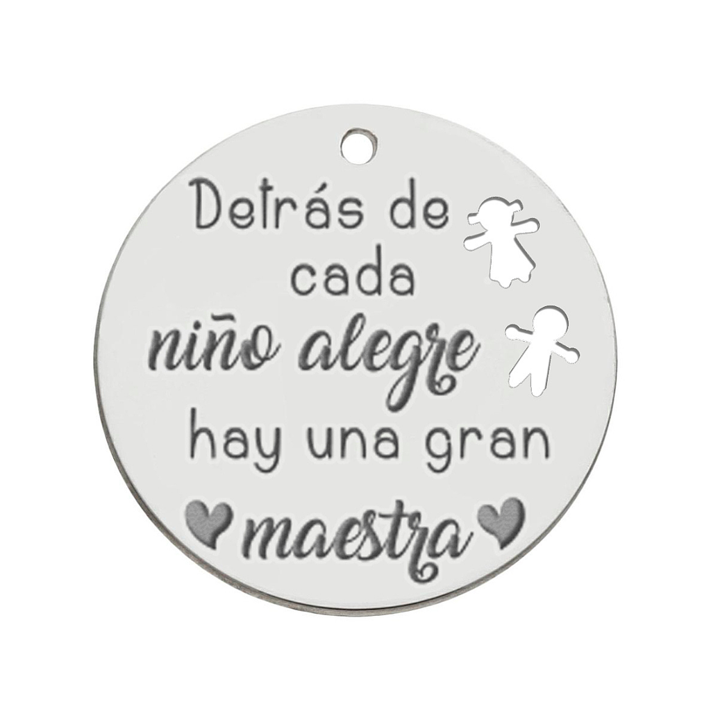 Mi historia - abalorio plata 925mm maestra