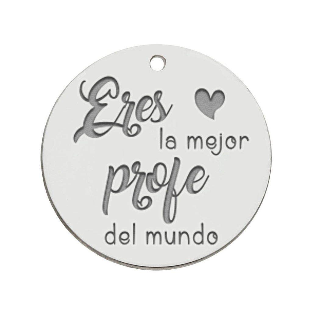 Mi historia - abalorio plata 925mm mejor profe