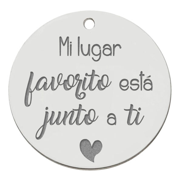 Mi historia - abalorio plata 925mm mi lugar favorito