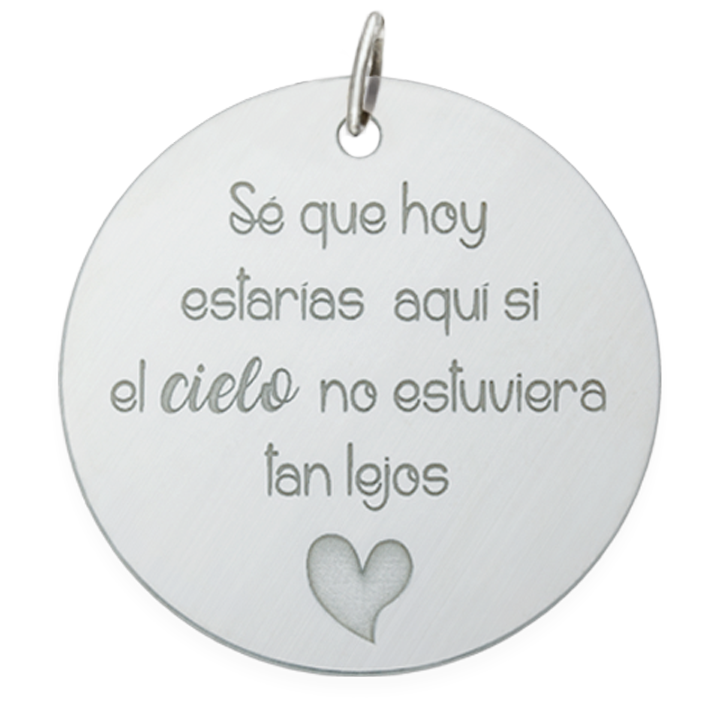 Chapa plata 925mm para ramo de novia