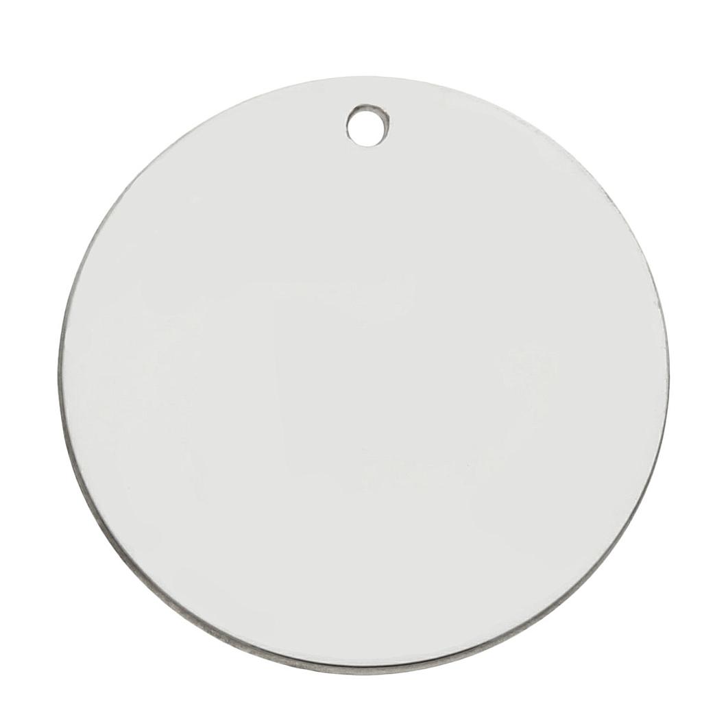 Mi historia - abalorio plata 925mm chapa lisa