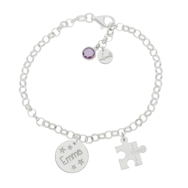 Pulsera mi historia plata 925mm puzzle amigas