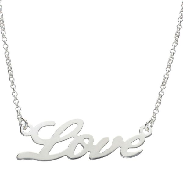 Gargantilla plata 925mm love