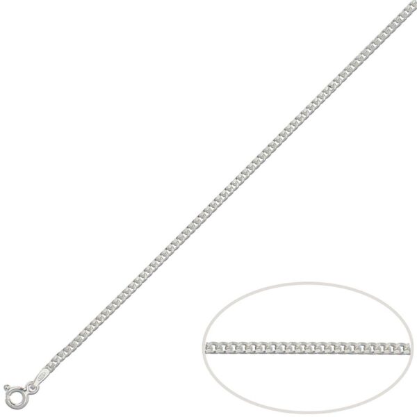 Cadena plata 925mm barbada - 2mm