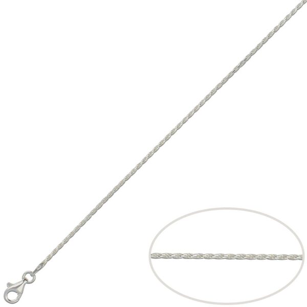 Cordon plata 925mm macizo - 1.50mm