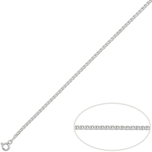 Cadena plata 925m ancla - 3mm