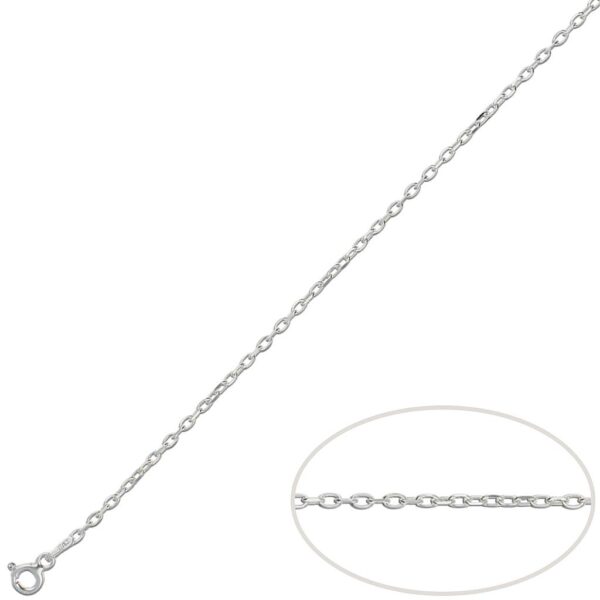 Cadena plata 925m forzada - 1mm
