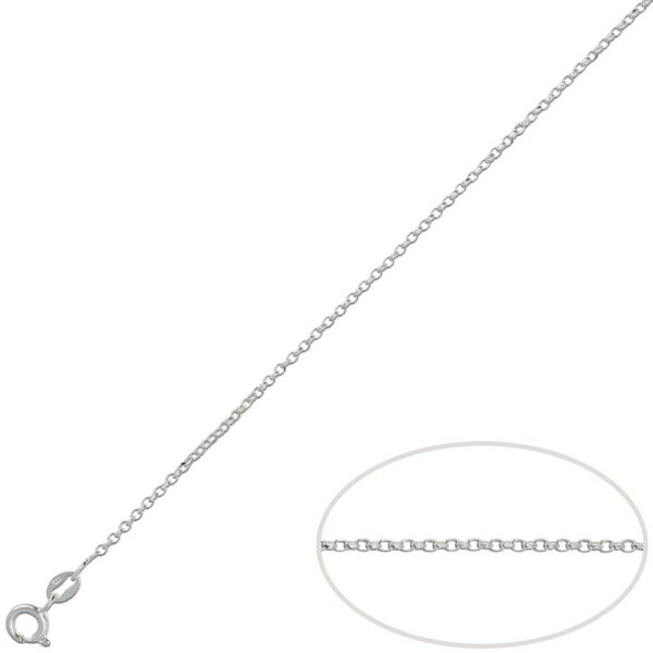 Cadena plata 925mm rolot - 1.80mm