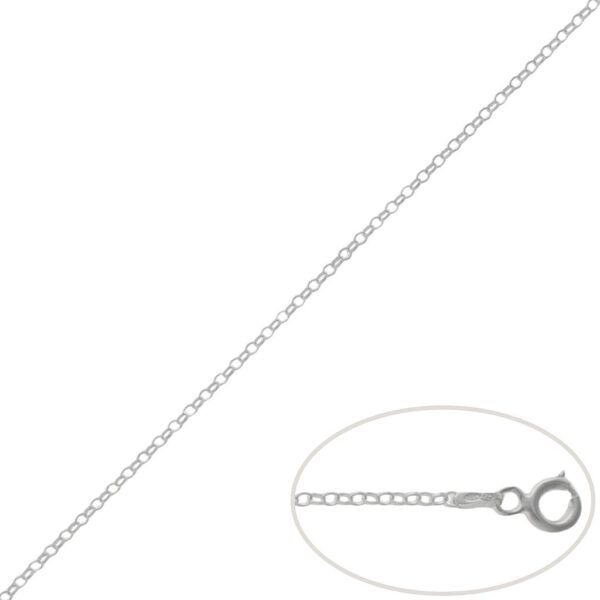 Cadena plata 925mm rolot - 1.50mm