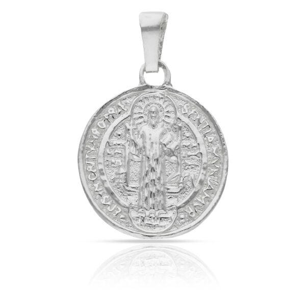Medalla plata 925mm san benito - 18mm