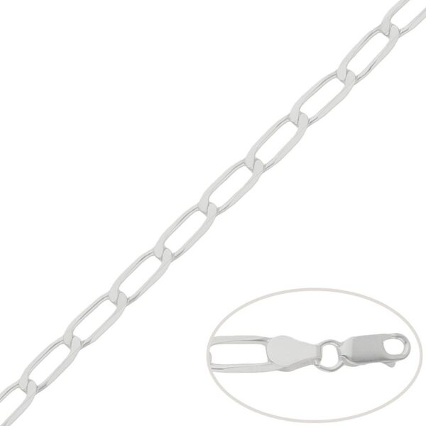 Cadena plata 925mm bilbao - 5.50mm