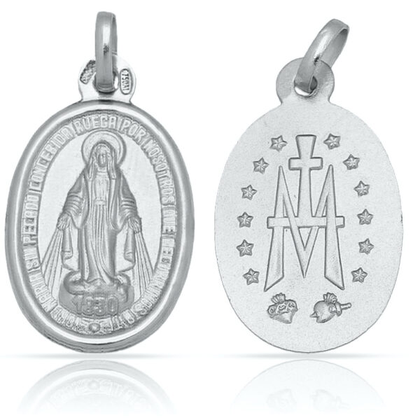 Medalla plata 925mm v. Milagrosa - 18x29mm