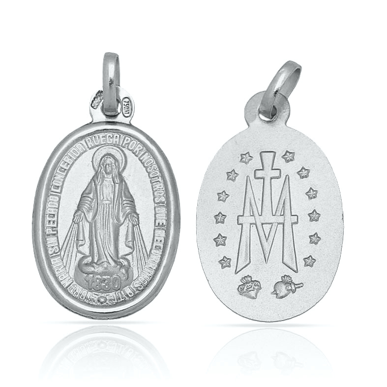 Medalla plata 925mm v. Milagrosa - 15x24mm