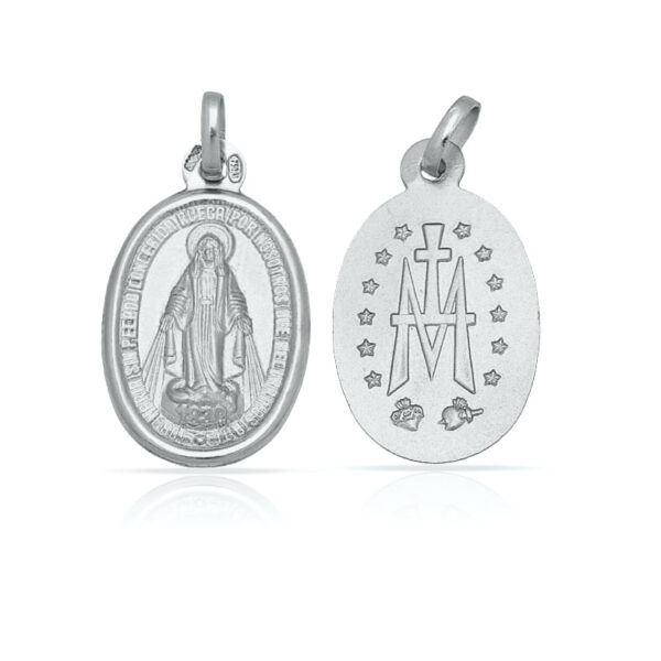 Medalla plata 925mm v. Milagrosa - 11x18mm