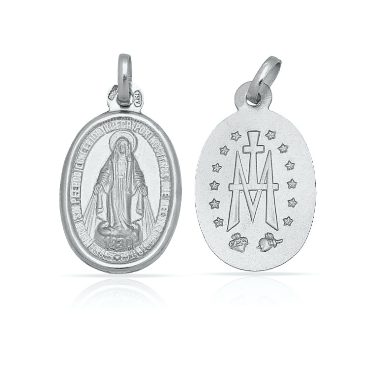 Medalla plata 925mm v. Milagrosa - 11x18mm