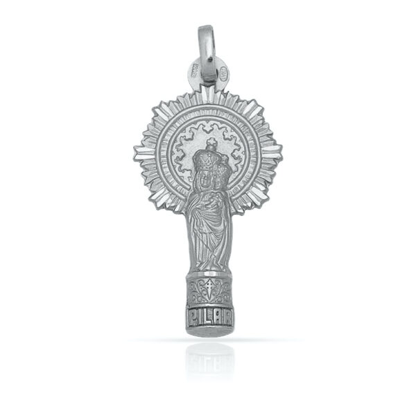 Medalla plata 925mm v. Del pilar - 15x29mm