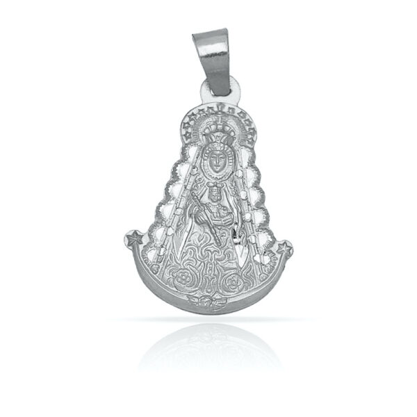 Medalla plata 925mm v. Del rocio - 19x28mm