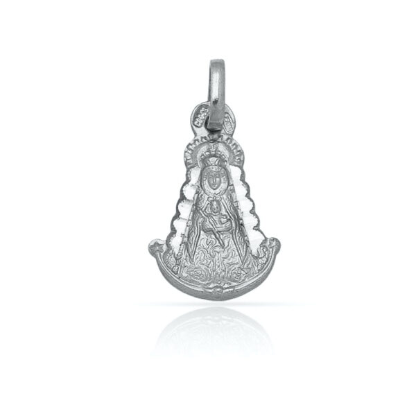 Medalla plata 925mm v. Del rocio - 11x18mm