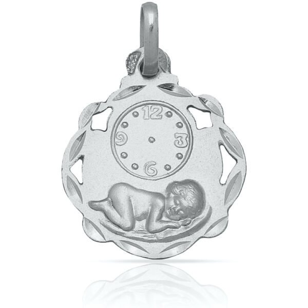 Medalla plata 925mm reloj - 16x20mm