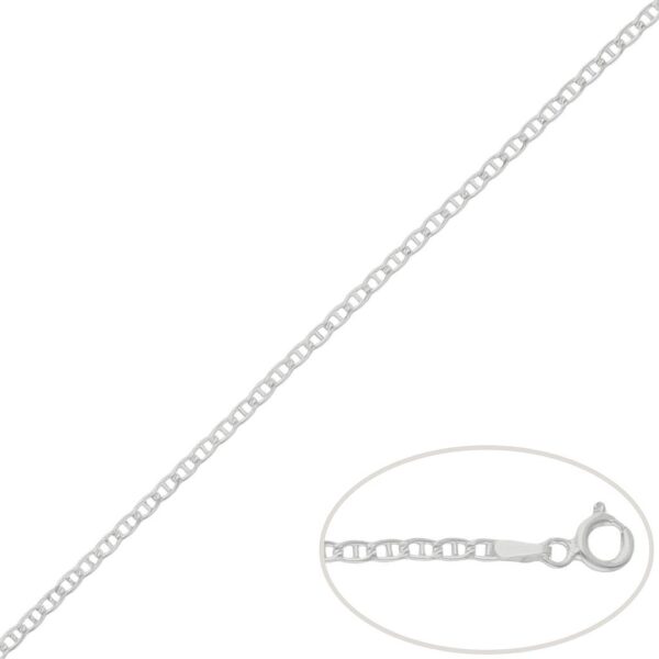 Cadena plata 925mm ancla - 2.50mm