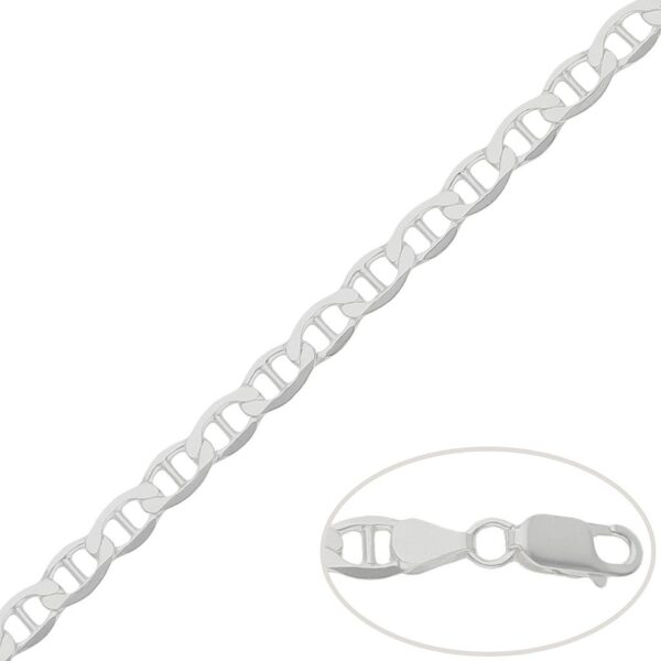 Cadena plata 925mm ancla - 6.50mm
