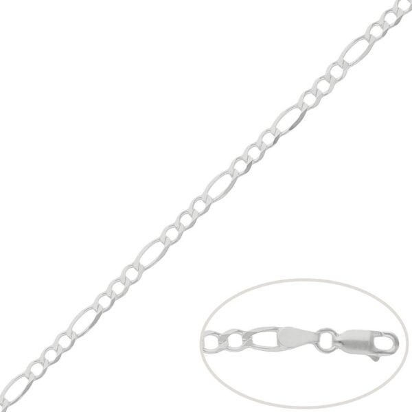Cadena plata 925mm 3x1 - 4mm