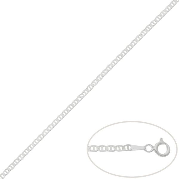 Cadena plata 925mm ancla - 2.50mm