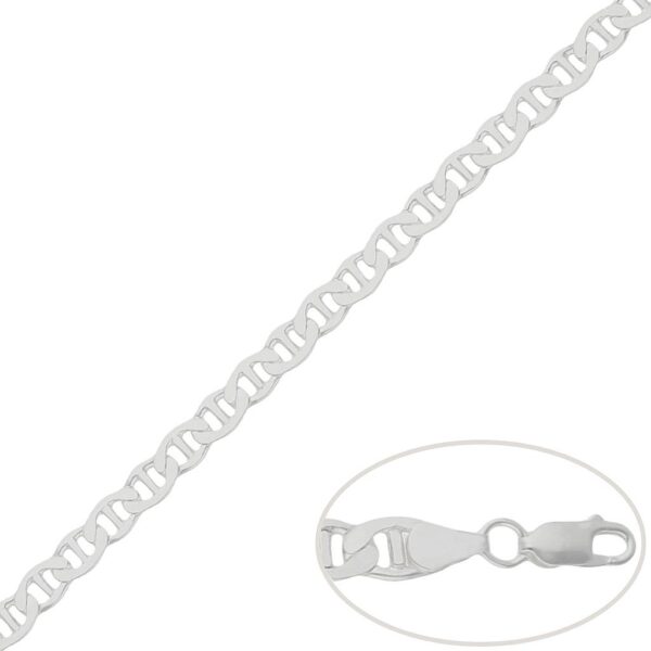 Cadena plata 925mm ancla - 5.50mm