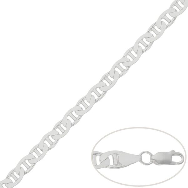 Cadena plata 925mm ancla - 6.50mm