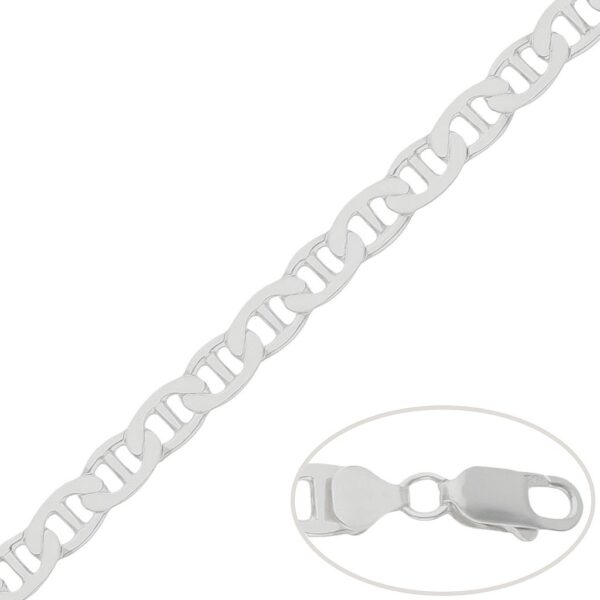 Cadena plata 925mm ancla - 8mm