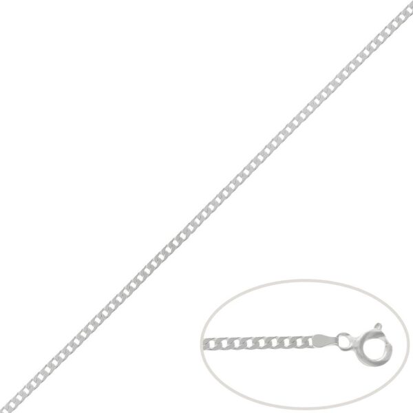 Cadena plata 925mm barbada - 2mm