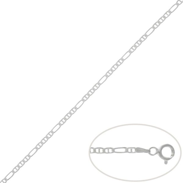 Cadena plata 925mm ancla - 2.50mm